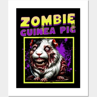 Zombie Guinea Pig funny Posters and Art